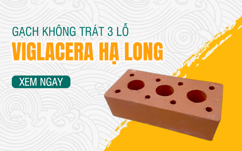 Gạch không trát 3 lỗ Hạ Long
