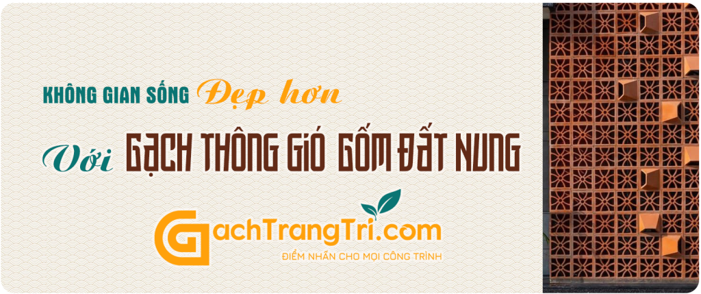 Gạch trang trí - gạch thông gió Gốm Đất Nung